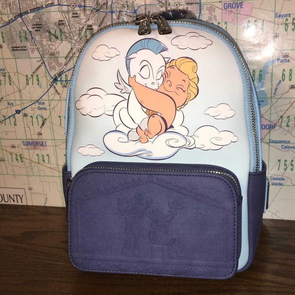 Loungefly Hercules backpack and cardholder set